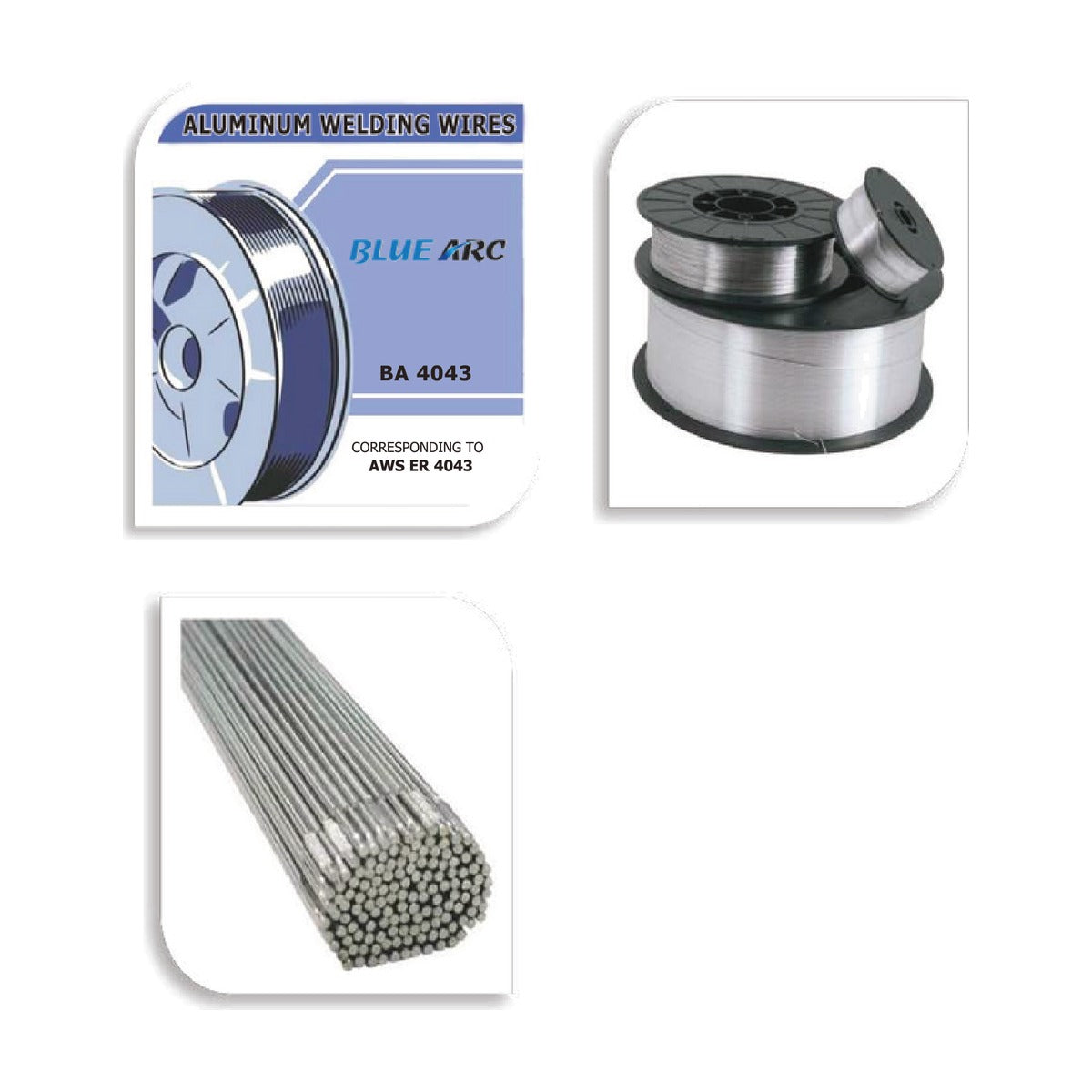 Blue Arc Aluminium Welding Wire / TIG Rods — ER 4043